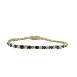 diamond sapphire tennis bracelet
